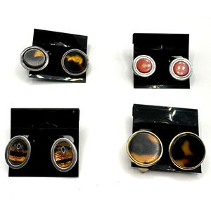 Ralph Lauren Clip On Earrings Lot of 4 Silver & Gold Toned Vintage Mix Signed